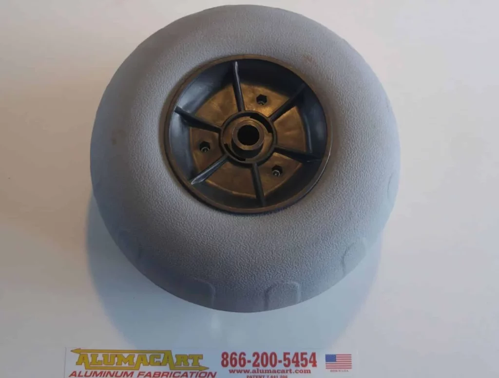 A single 11.8″ Balloon Beach Tire laid flat.