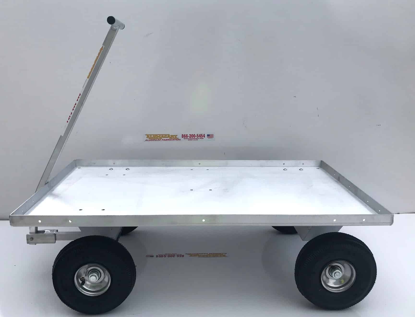 Side view of the  All Aluminum Pull Wagon from Kahuna Wagons